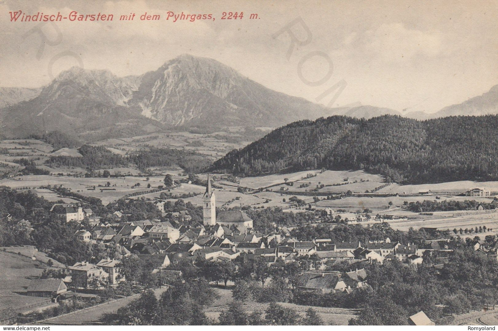 CARTOLINA  WINDISCH-GARSTEN,ALTA AUSTRIA-MIT DEM PYHRGASS M.2244-NON VIAGGIATA - Windischgarsten