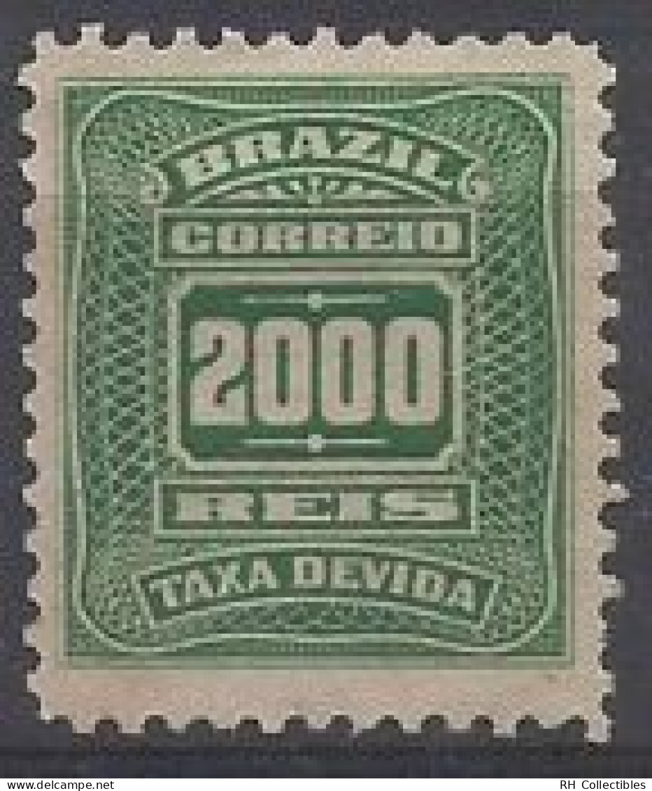 Due Fee 2000 Réis - 1906 - Brazil - New - No Gum - Ungebraucht