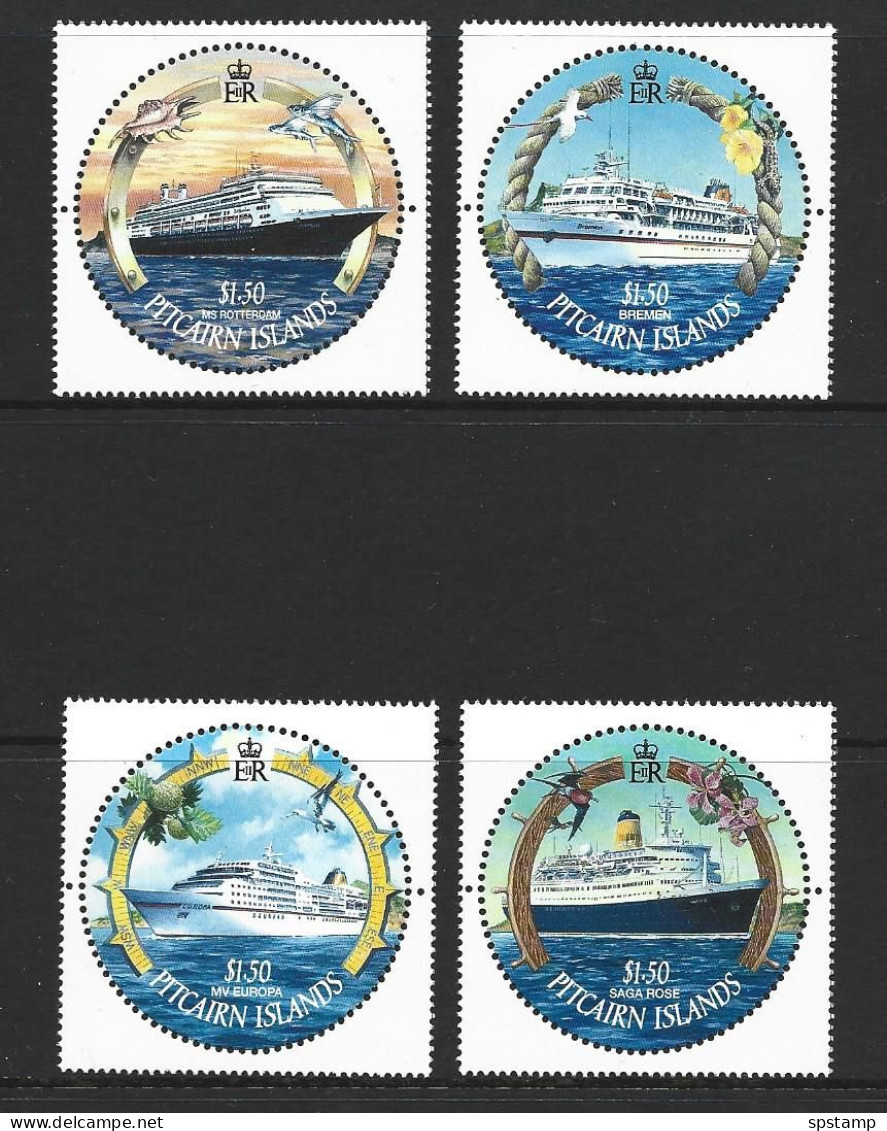 Pitcairn Islands 2001 Cruise Ships Set Of 4 MNH - Pitcairn Islands