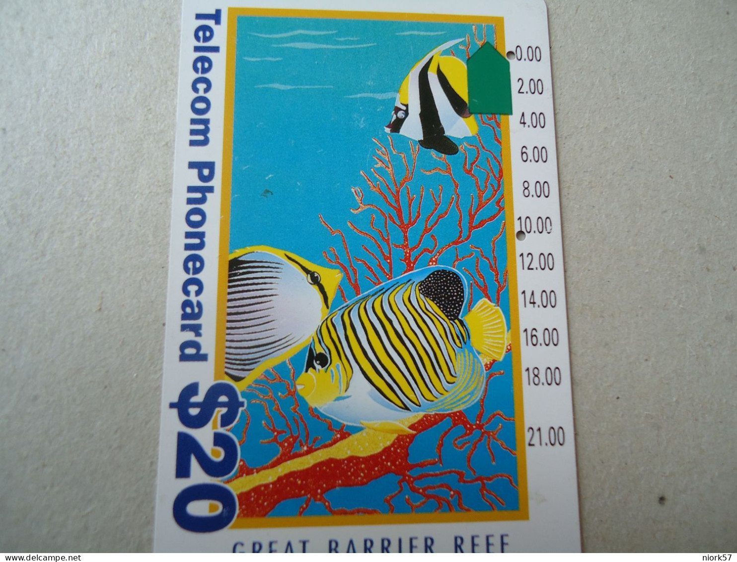 AUSTRALIA  USED CARDS FISHES - Peces