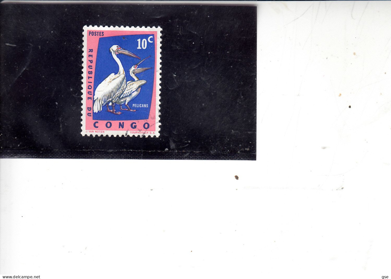 CONGO  1963 - Yvert  481° - Pellicano - Pelicans