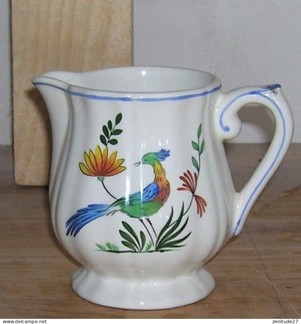 Pot à Lait - Crémier - Oiseau De Paradis - Faïencerie De Gien - Gien (FRA)