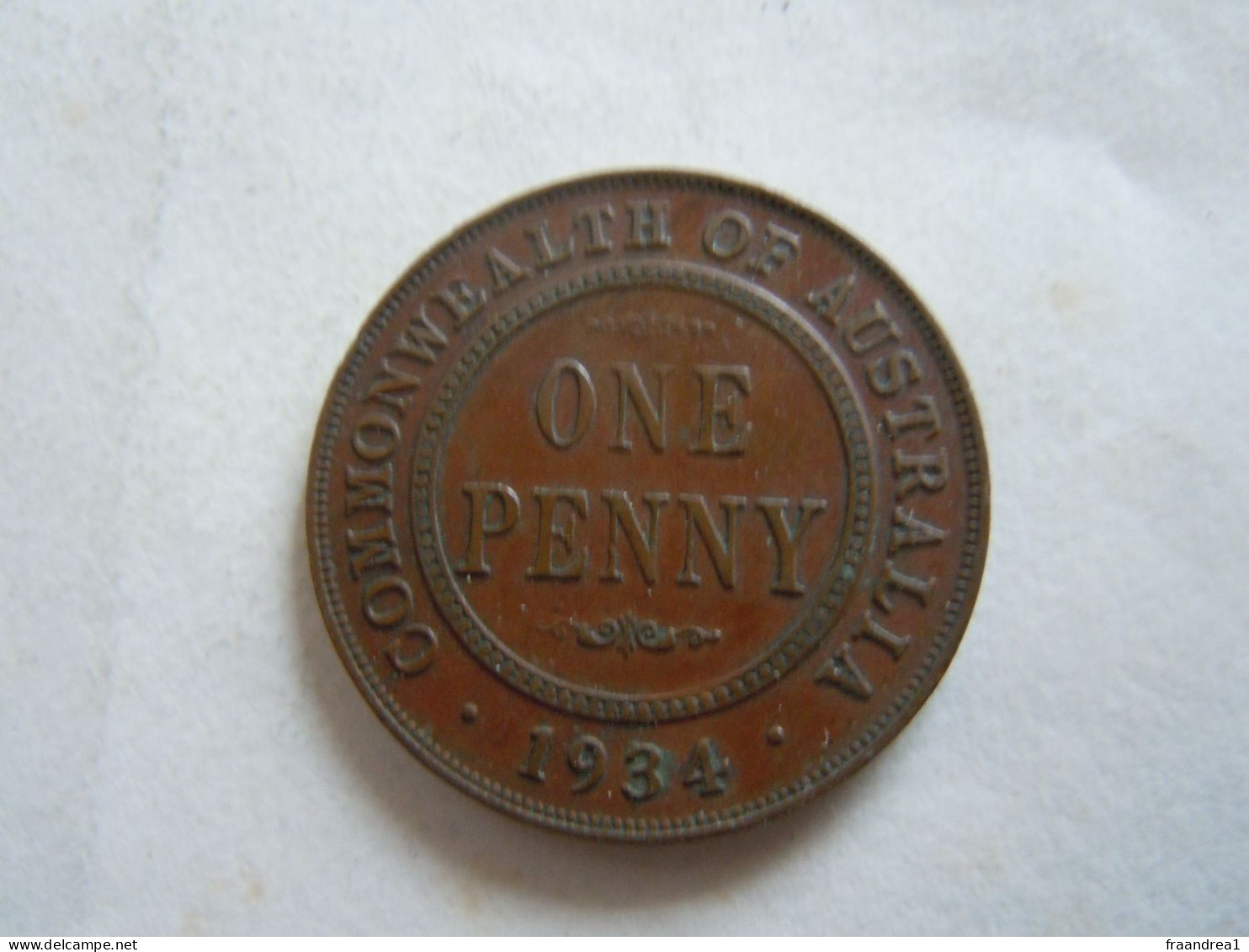 1934 AUSTRALIA ONE PENNY - Penny