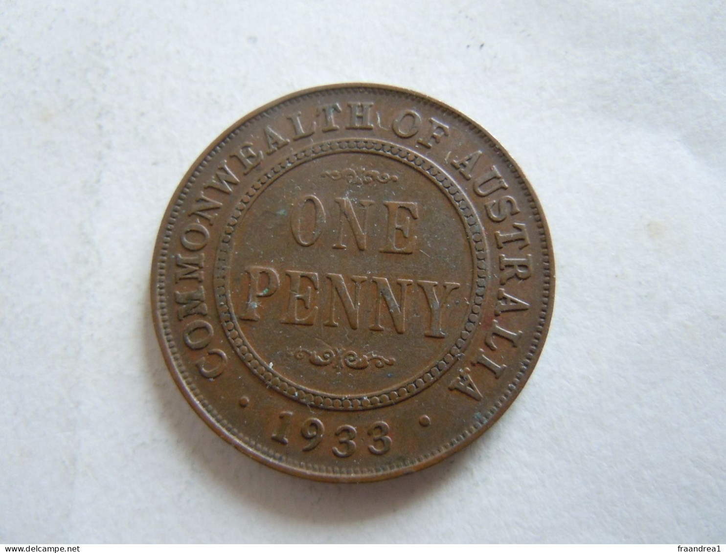 1933 AUSTRALIA ONE PENNY - Penny