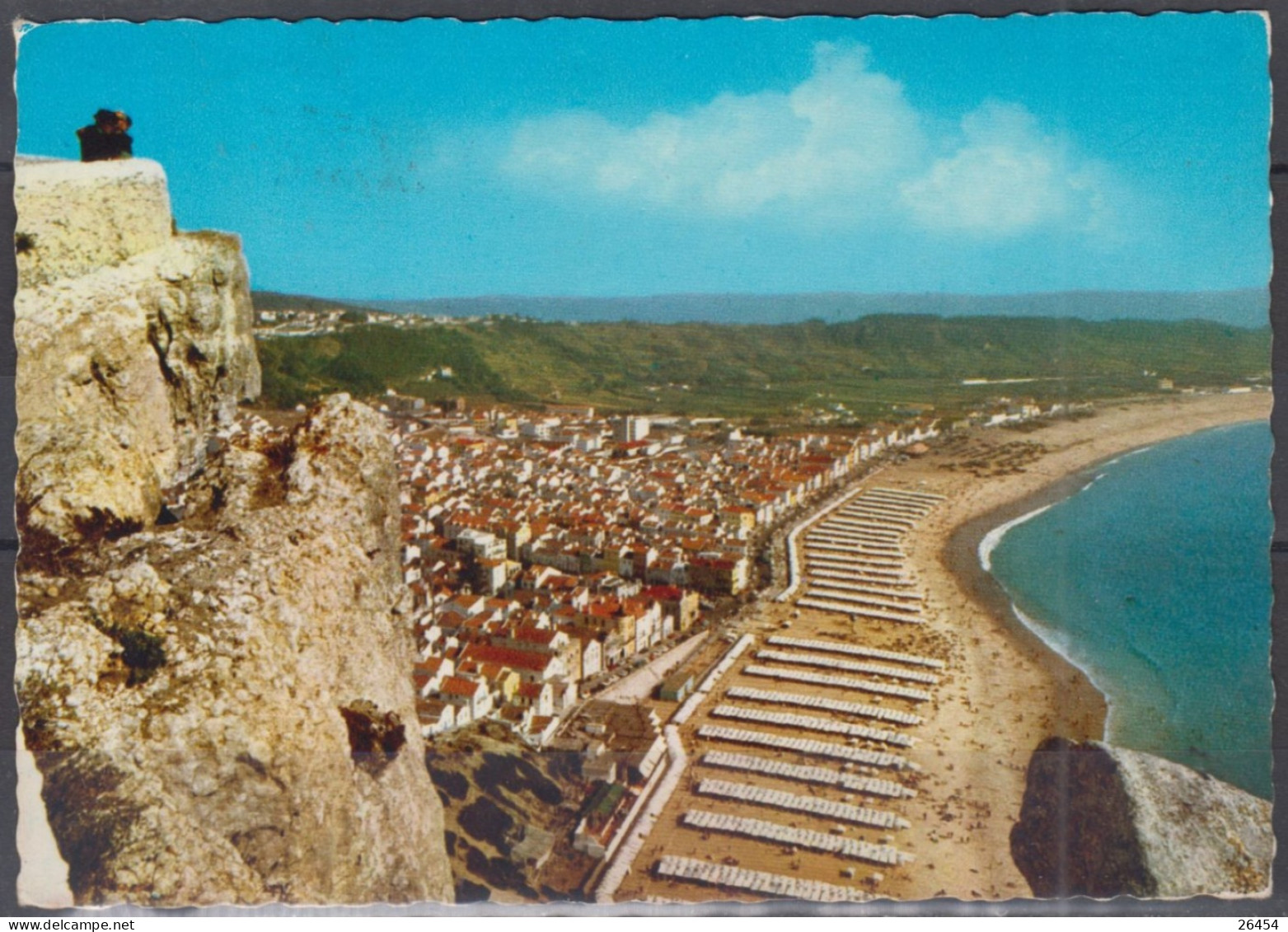 Portugal Lot De 2 CPM  Avec Paires 2.50 S  Castelo V. Da.Feira  Année 1976 De NAZARE - Covers & Documents