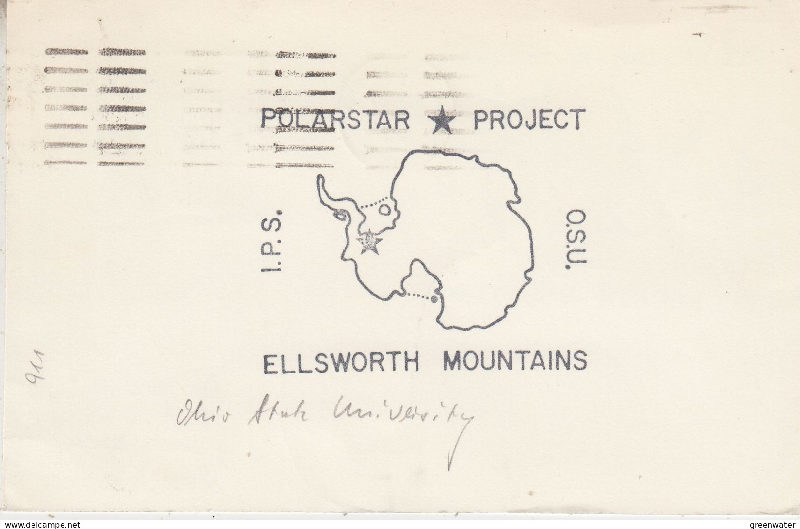 USA Polarstar Project Ellsworth Mountains  Ohio State University Ca McMurdo OCT 30 1979 (58878) - Onderzoeksprogramma's