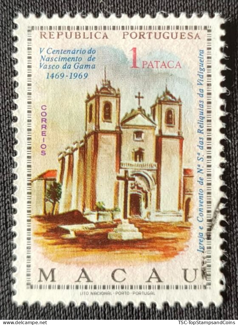 MAC5421U2 - V. Centenary Of Vasco Da Gama's Birth - 1 Pataca Used Stamp - Macau - 1969 - Used Stamps