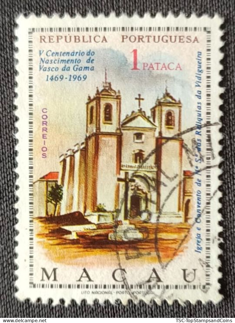 MAC5421U4 - V. Centenary Of Vasco Da Gama's Birth - 1 Pataca Used Stamp - Macau - 1969 - Gebruikt