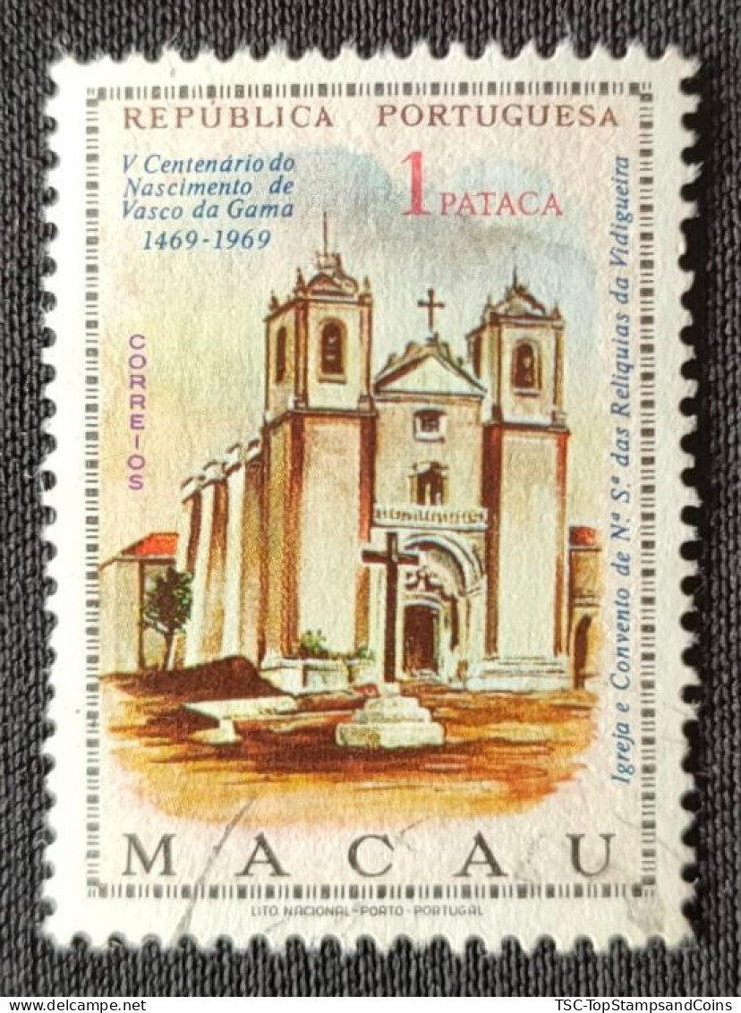 MAC5421U7 - V. Centenary Of Vasco Da Gama's Birth - 1 Pataca Used Stamp - Macau - 1969 - Used Stamps