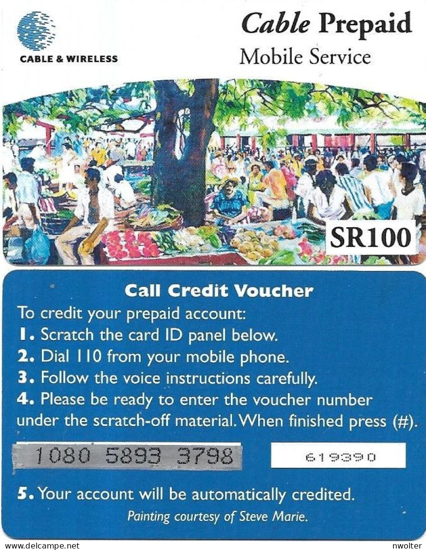 @+ Seychelles - Mobile Service C&W - SR100 - Market Seller - Seychelles