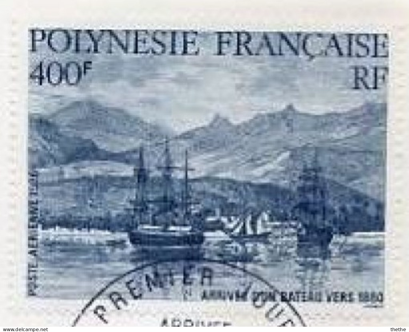 POLYNESIE - Arrivée Du Navire En 1880 - Gebruikt