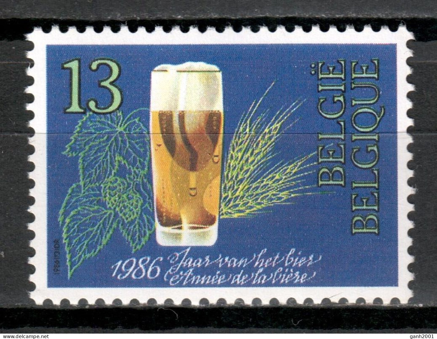 Belgium 1986 Bélgica / Year Of The Beer MNH Año De La Cerveza Jahr Des Bieres / Mc16  37-3 - Bières