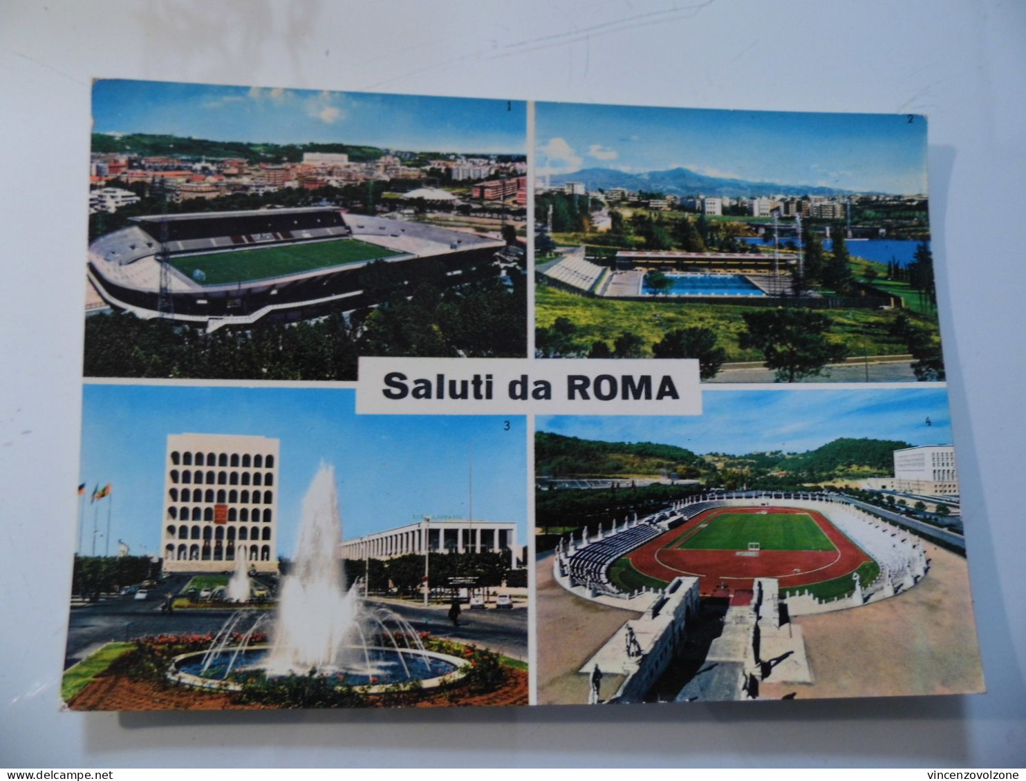 Cartolina Viaggiata "SALUTI DA ROMA" 1967 - Stades & Structures Sportives