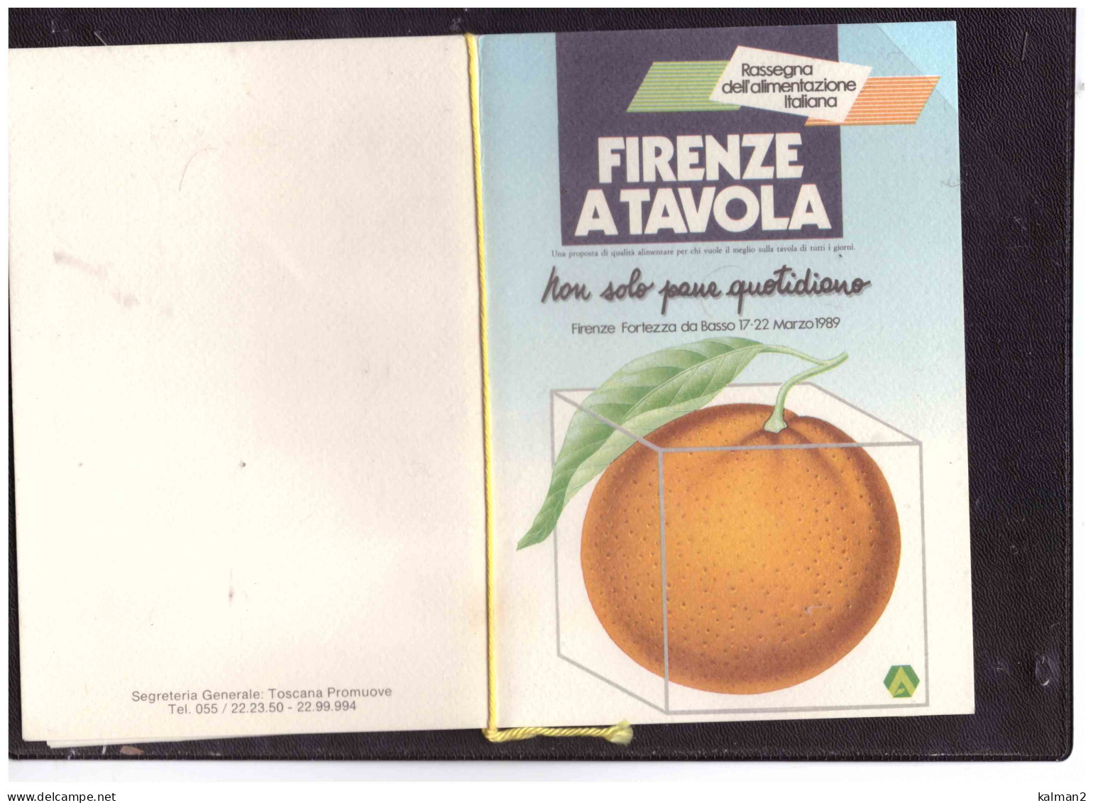 12 .  FIRENZE  17.3.89  /  "  8° RASSEGNA   ALIMENTAZIONE ITALIANA " - Alimentation