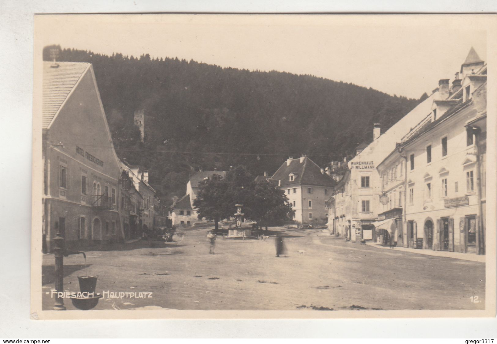 C9737) FRIESACH - Hauptplatz - Details Häuser U. Hotel FRIESACHERHOF - Alte FOTO AK - Stefsky 1926 - Friesach