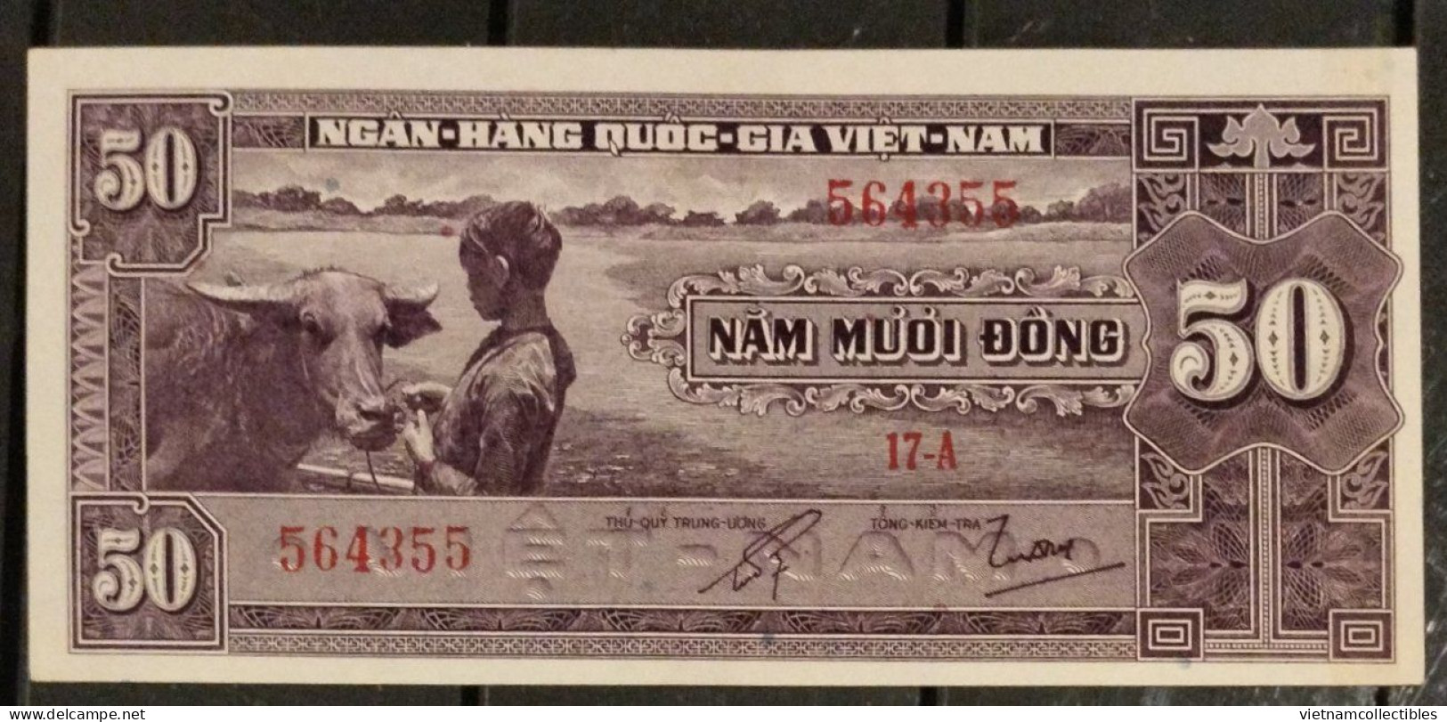 South Vietnam Viet Nam 50 Dong UNC Banknote Note 1956 - Pick # 07 - Viêt-Nam