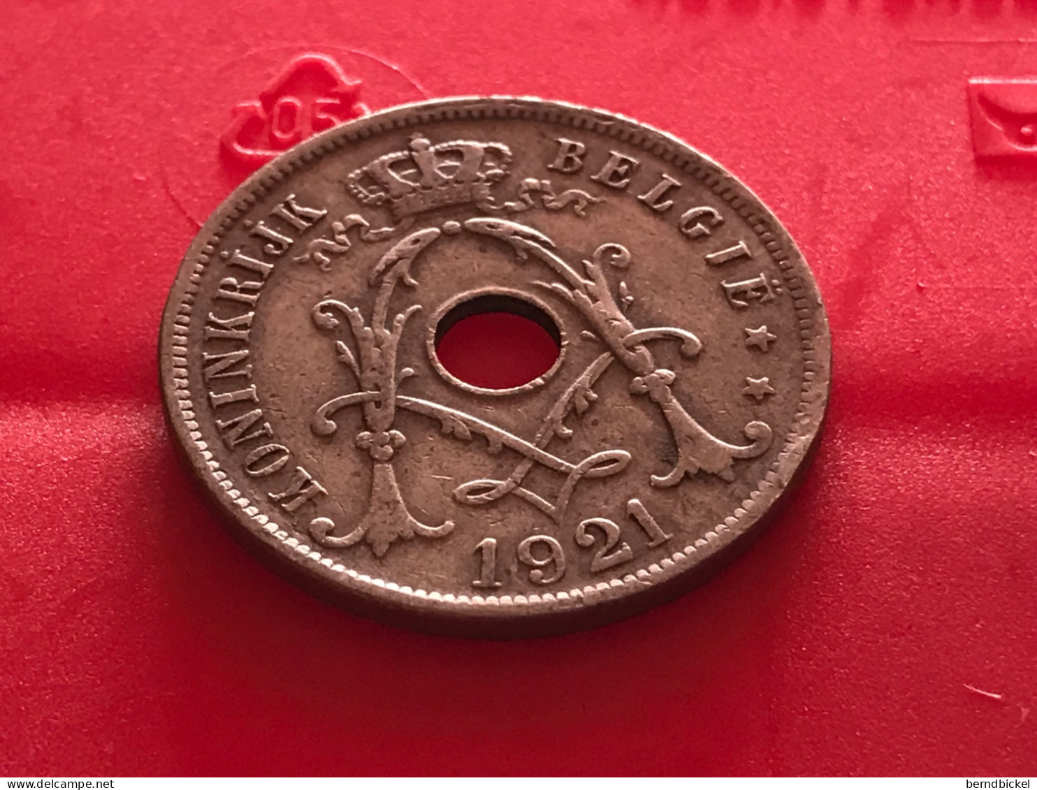 Münze Münzen Umlaufmünze Belgien 25 Centimes 1921 Belgie - 25 Cent