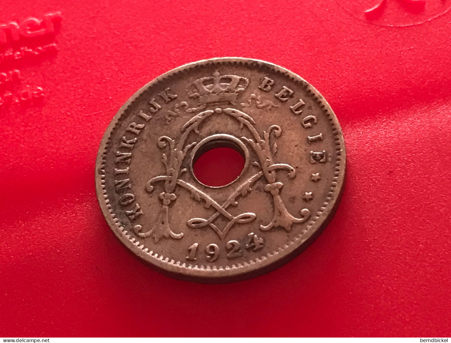 Münze Münzen Umlaufmünze Belgien 5 Centimes 1924 Belgie - 5 Centimes