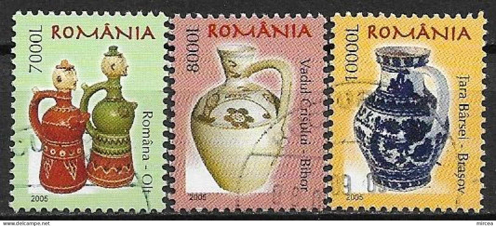 C3932 - Roumanie 2005 -. 3v.obliteres - Used Stamps