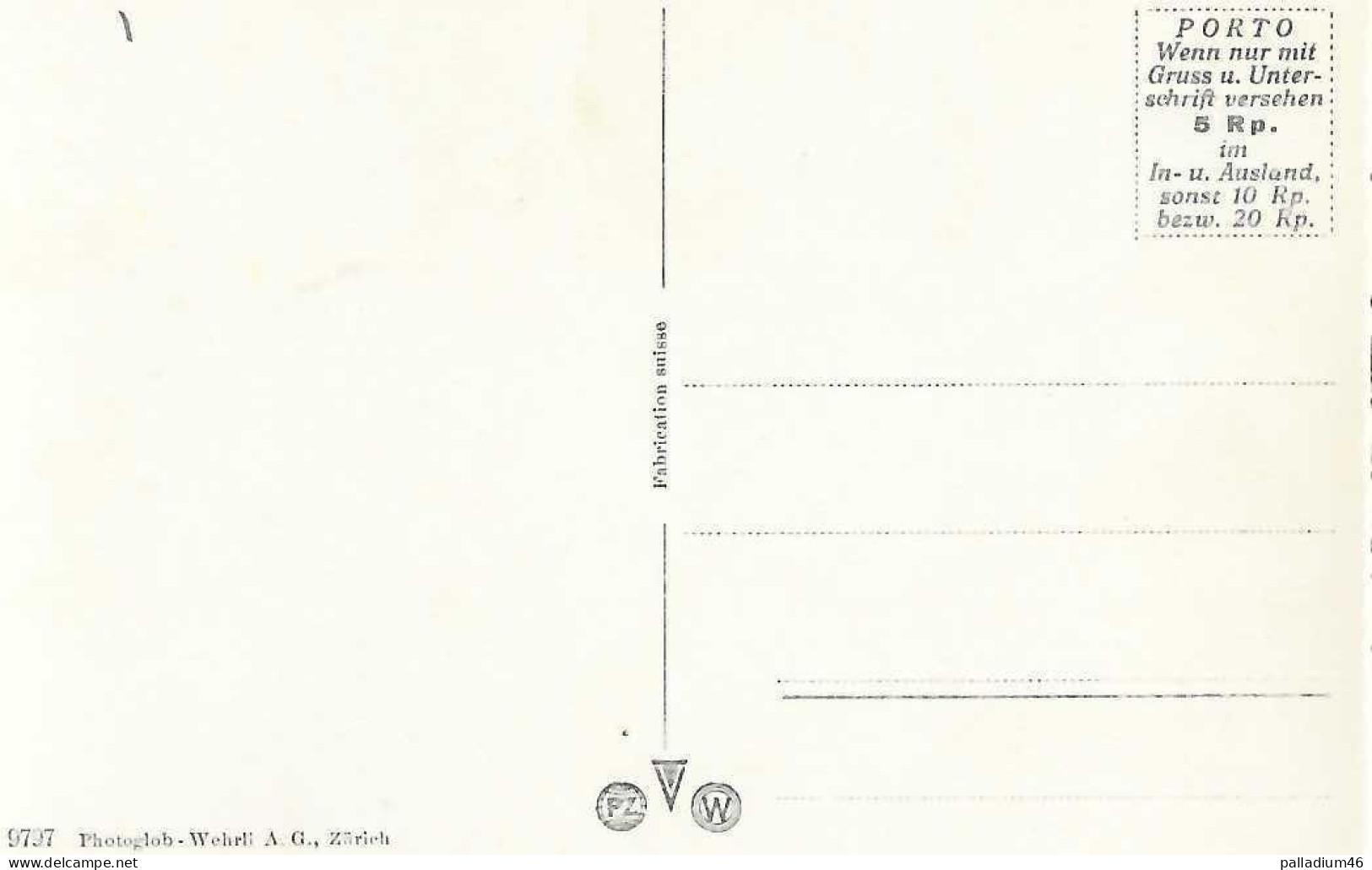 TESSIN RONCO -  Photoglob - Wehrli AG-Zürich, No 9797 - Pas Circulé - Ronco Sopra Ascona