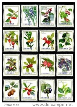 Complete Series Taiwan 2012-2014 Berries Stamps (I-IV) Berry Flora Fruit Plant Medicine Coffee Edible - Verzamelingen & Reeksen