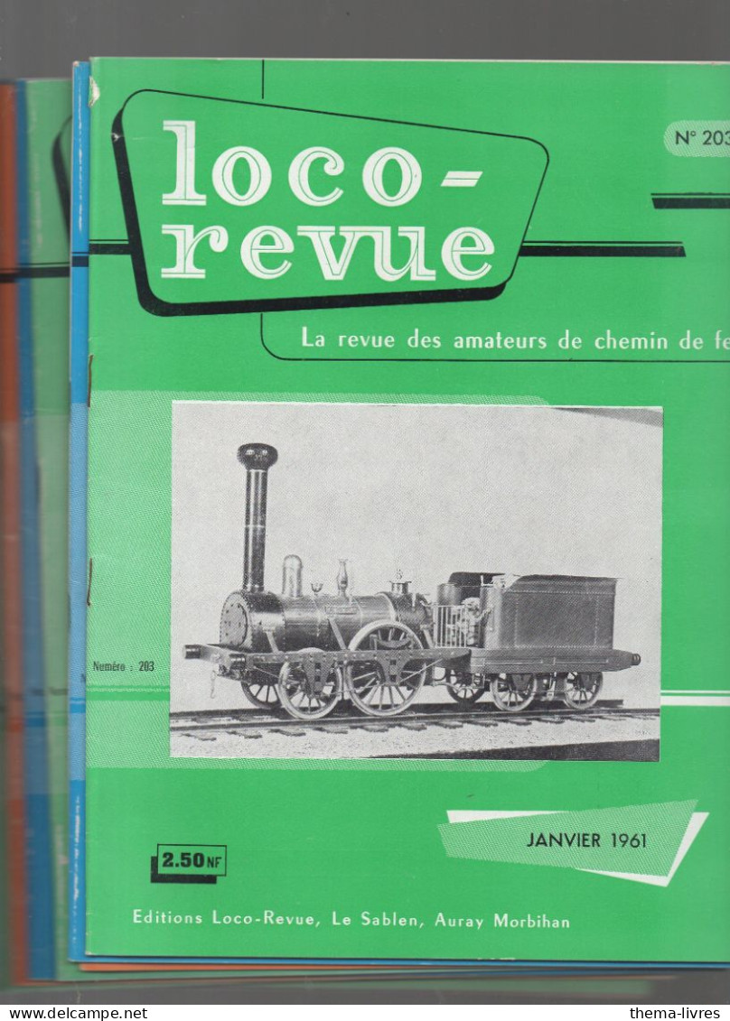 Loco-revue   ANNEE COMPLETE 1961 11 Numéros état Neuf  (C AT6345) - Chemin De Fer