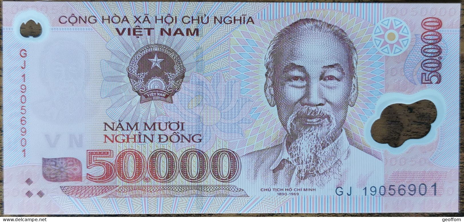 Billet 50.000 Dong VIETNAM 2019 Polymer - Unc - 50000 Dong - Viêt-Nam