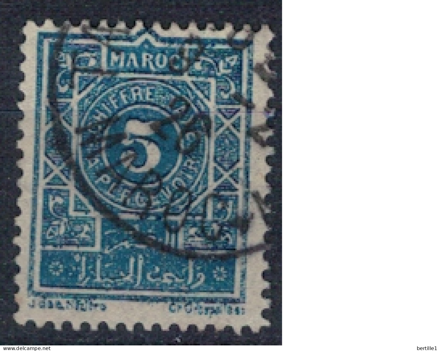 MAROC       N°  YVERT  TAXE 28  ( 3 ) OBLITERE    ( OB 11/ 08 ) - Timbres-taxe