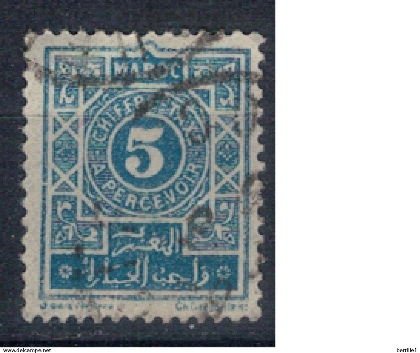 MAROC       N°  YVERT  TAXE 28  ( 6 ) OBLITERE    ( OB 11/ 08 ) - Timbres-taxe