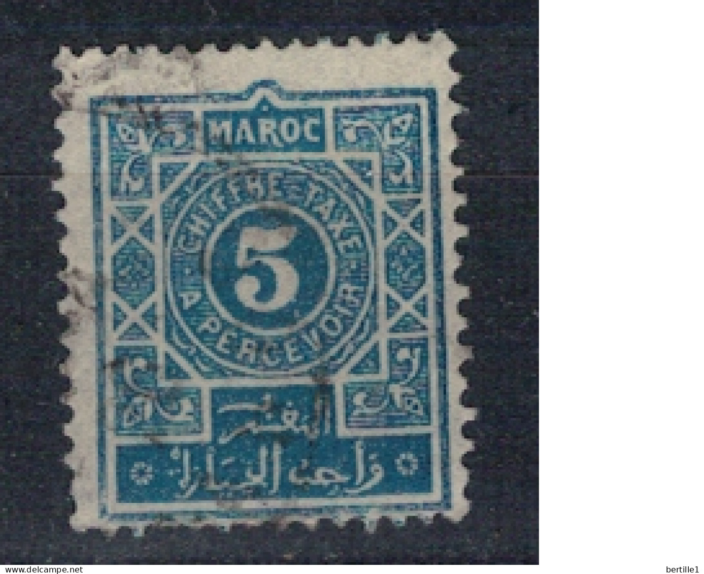 MAROC       N°  YVERT  TAXE 28  ( 8 ) OBLITERE    ( OB 11/ 08 ) - Timbres-taxe