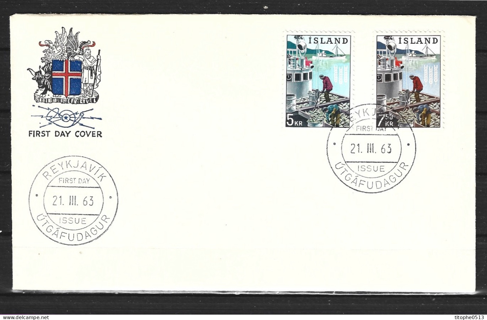 ISLANDE. N°325-6 De 1963 Sur Enveloppe 1er Jour (FDC). Contre La Faim. - Tegen De Honger