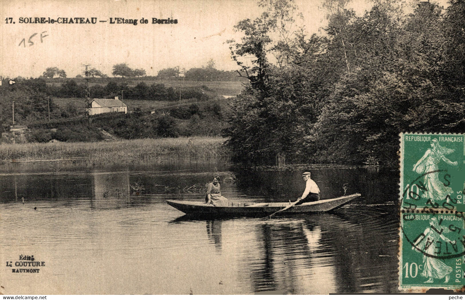 N°105016 -cpa Solre Le Château -l'étang De Berzies- - Solre Le Chateau