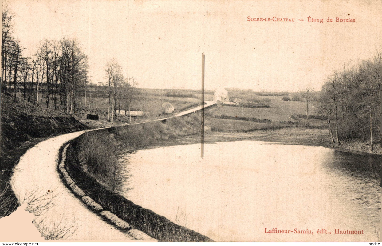 N°105017 -cpa Solre Le Château -l'étang De Berzies- - Solre Le Chateau