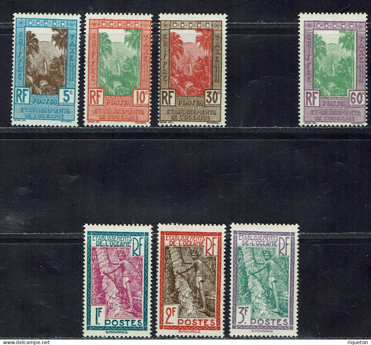 Océanie. T. Taxes N° 10/17 Sauf 13. Neufs X. Cote : 18.25 € - Timbres-taxe