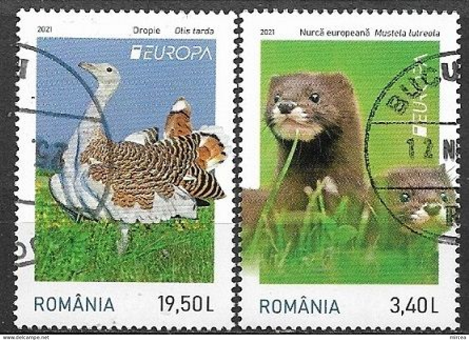 C3933 - Roumanie 2021 - Faune. 2v.obliteres - Used Stamps