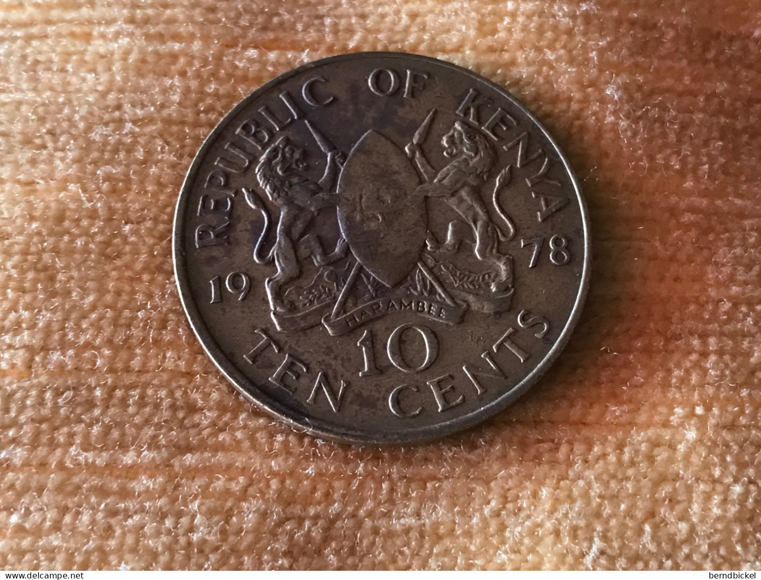 Münze Münzen Umlaufmünze Kenia 10 Cents 1978 - Kenya