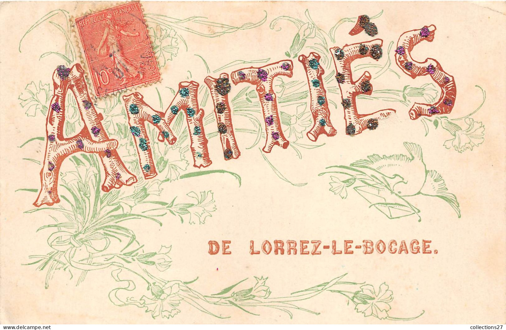 77-LORREZ-LE-BOCAGE- AMITIES DE LORREZ-LE-BOCAGE - Lorrez Le Bocage Preaux