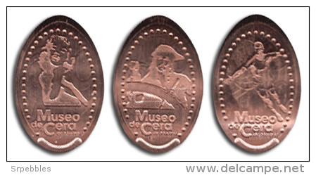 MUSEO DE CERA 2 MADRID - MONEDA ELONGADA - ELONGATED COIN - PRESSED COIN - Souvenirmunten (elongated Coins)