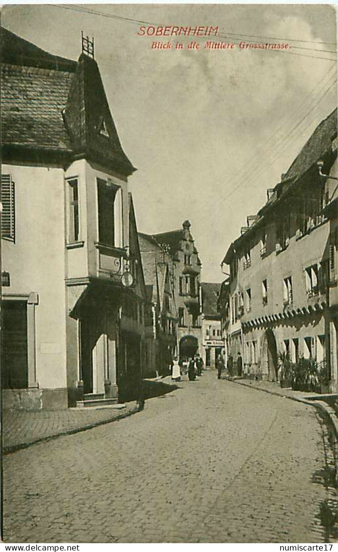 Cpa SOBERNHEIM - Blick In Die Mittlere Grossstrasse - Bad Sobernheim