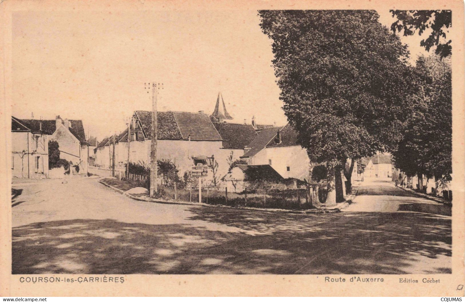 89 - COURSON LES CARRIERES - S17599 - Route D'Auxerre - Courson-les-Carrières