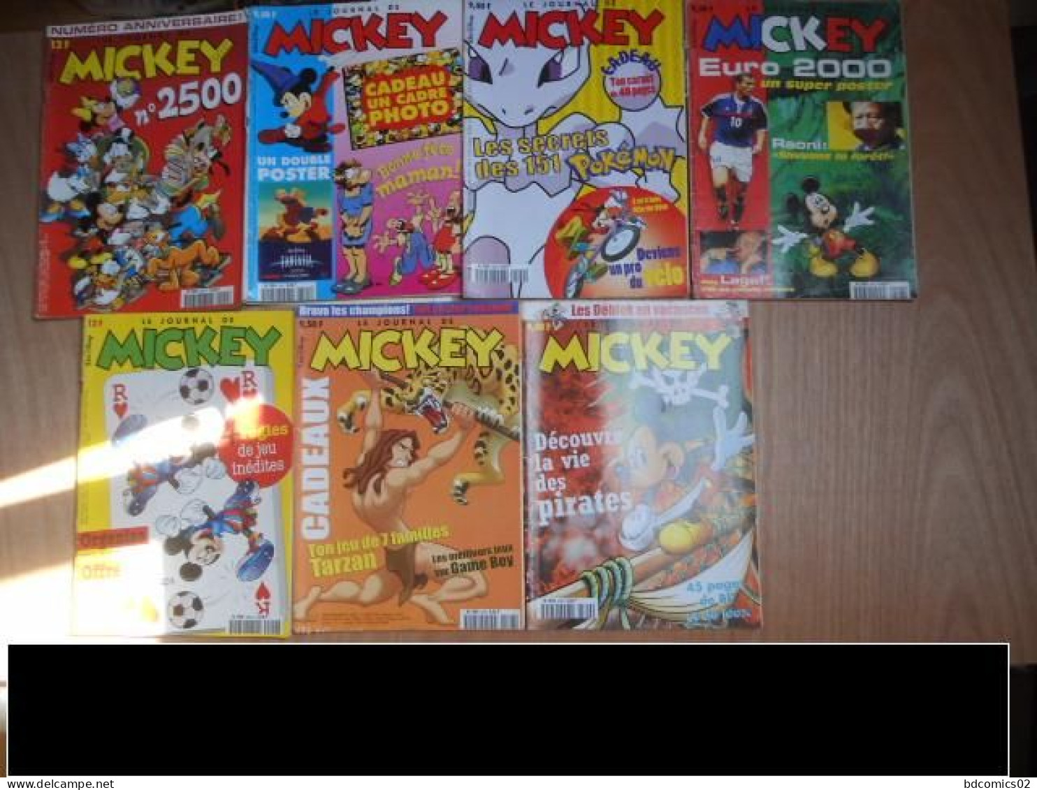 Le Journal De Mickey  LOT DE 7 BD  N° 2500// 2501 //2502// 2503 //2504// 2508// 2509 LOT N°1 - Paquete De Libros