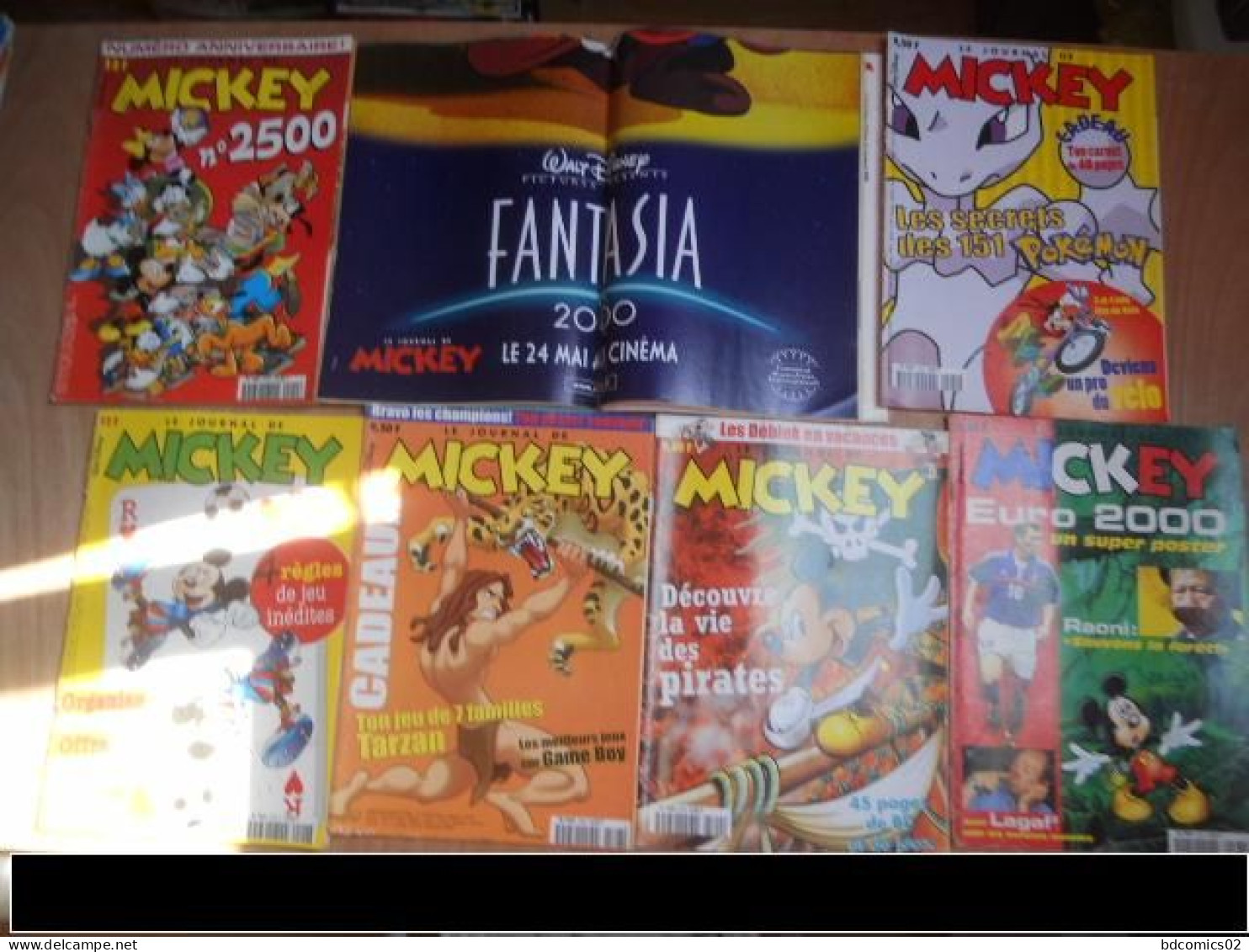 Le Journal De Mickey  LOT DE 7 BD  N° 2500// 2501 //2502// 2503 //2504// 2508// 2509 LOT N°1 - Paquete De Libros