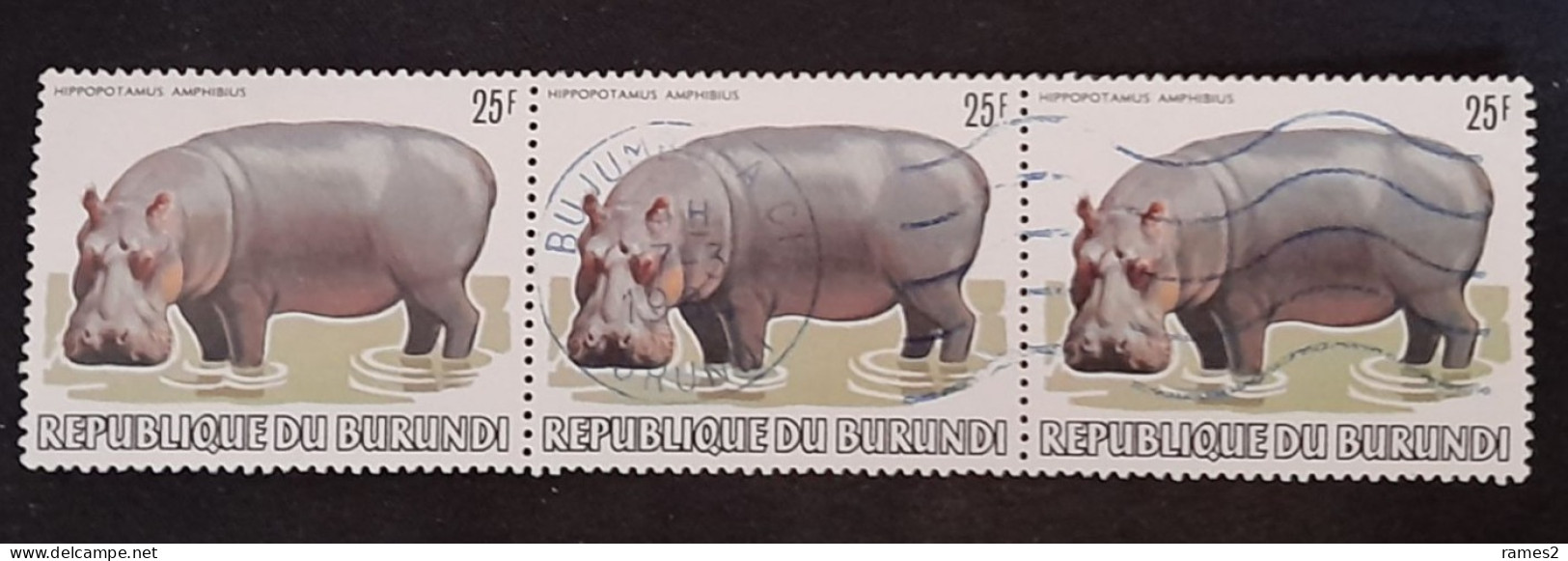 Burundi > 1980-1989 >   Oblitérés N° 856 X 3 - Gebraucht