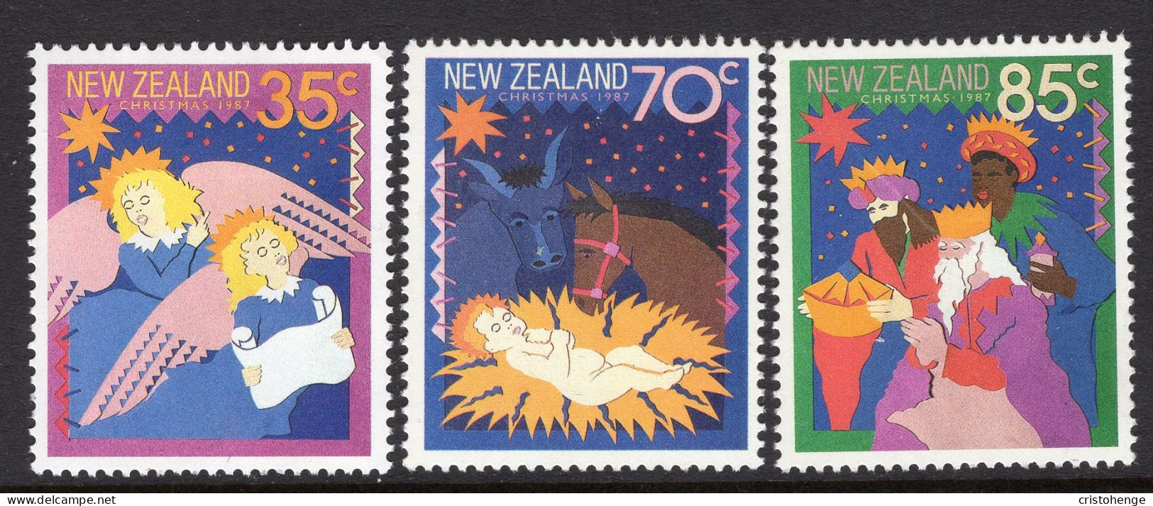 New Zealand 1987 Christmas Set HM (SG 1437-1439) - Neufs