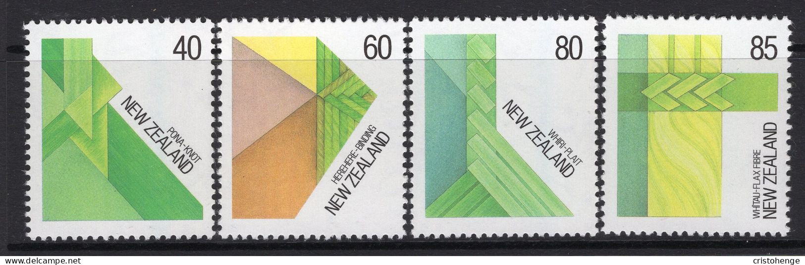 New Zealand 1987 Maori Fibre Work Set MNH (SG 1440-1443) - Neufs