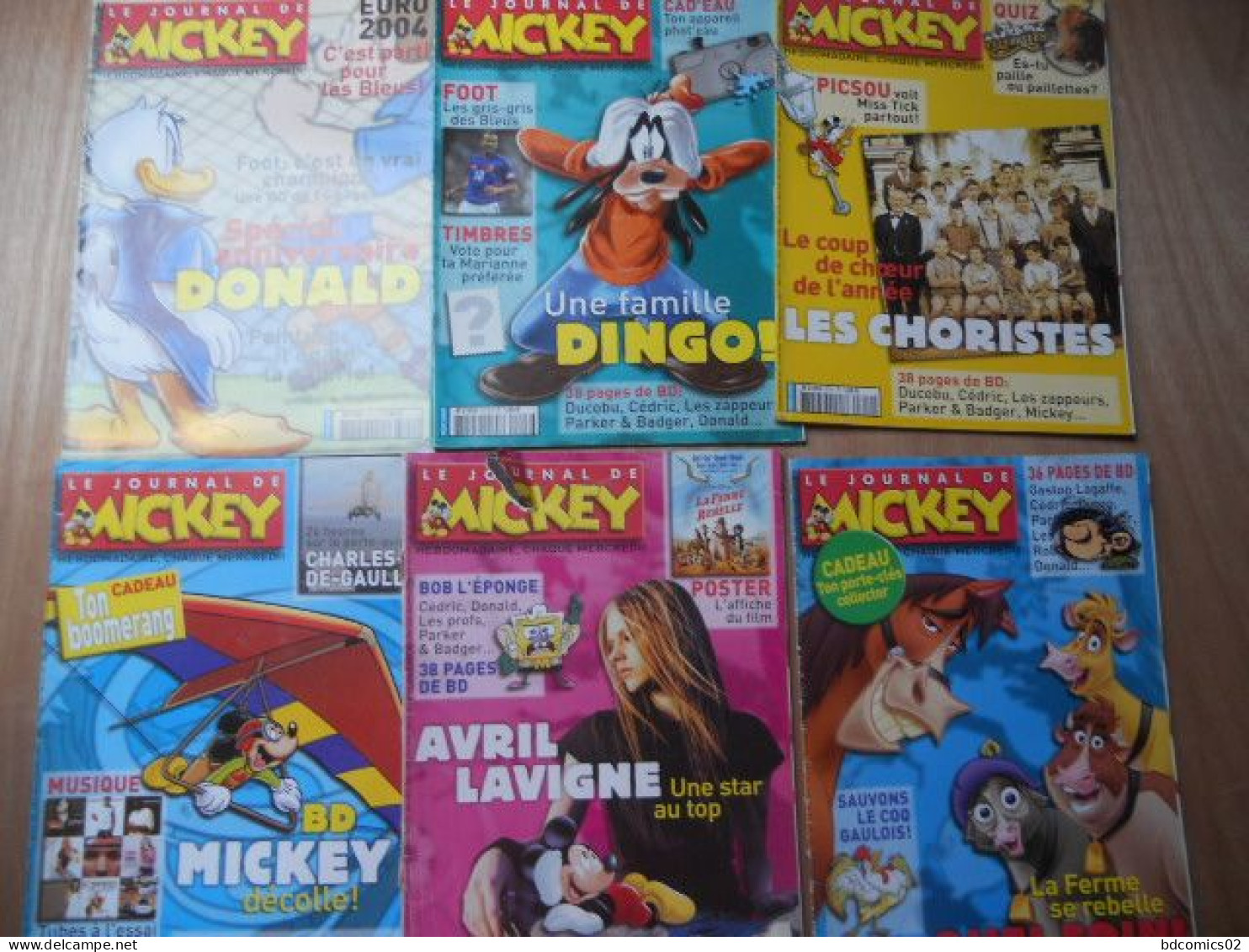 Le Journal De Mickey  LOT DE  6 BD DU N° 2712// 2713/ 2714/ 2717 2718/ 2719 LOT N°6 - Wholesale, Bulk Lots