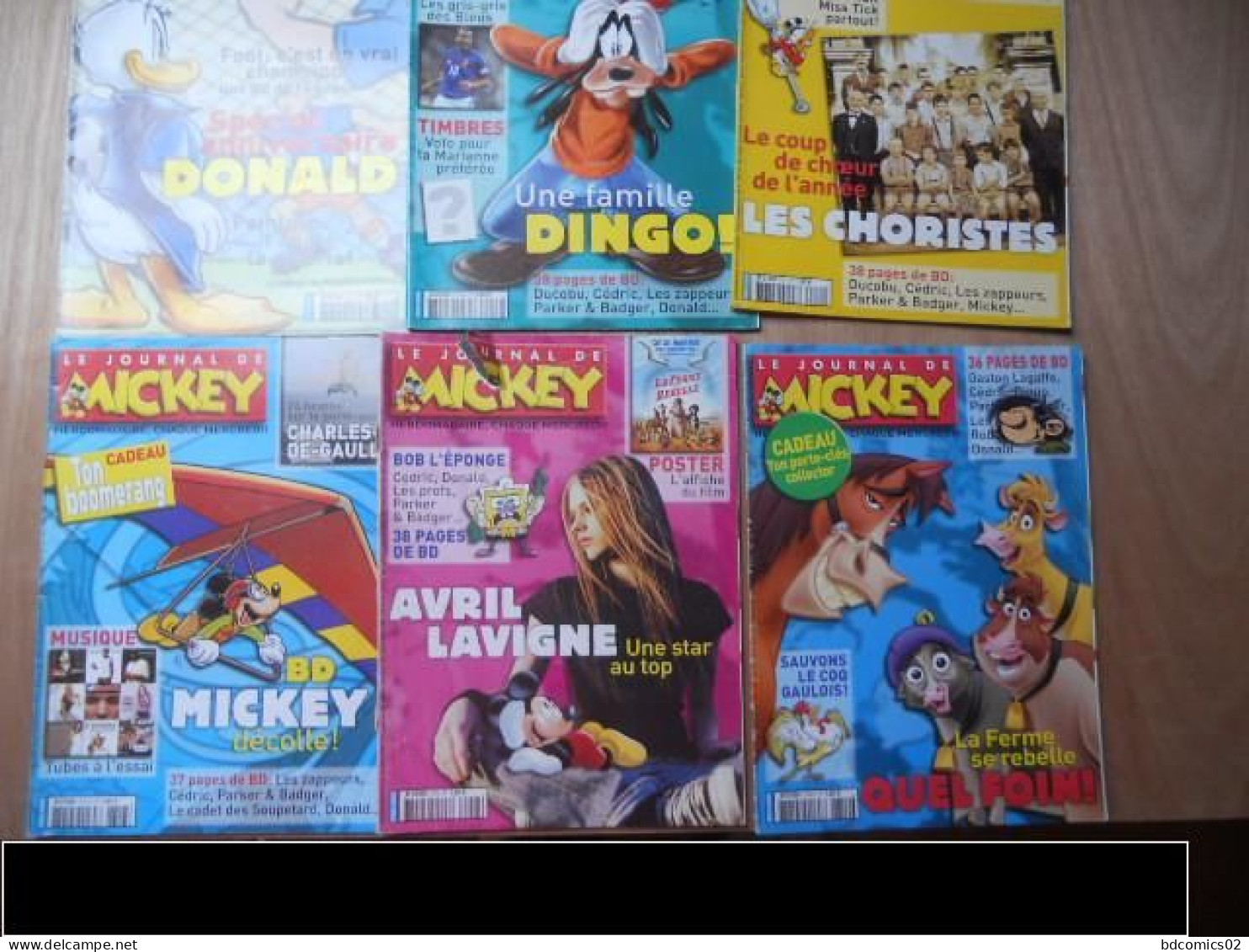 Le Journal De Mickey  LOT DE  6 BD DU N° 2712// 2713/ 2714/ 2717 2718/ 2719 LOT N°6 - Loten Van Stripverhalen