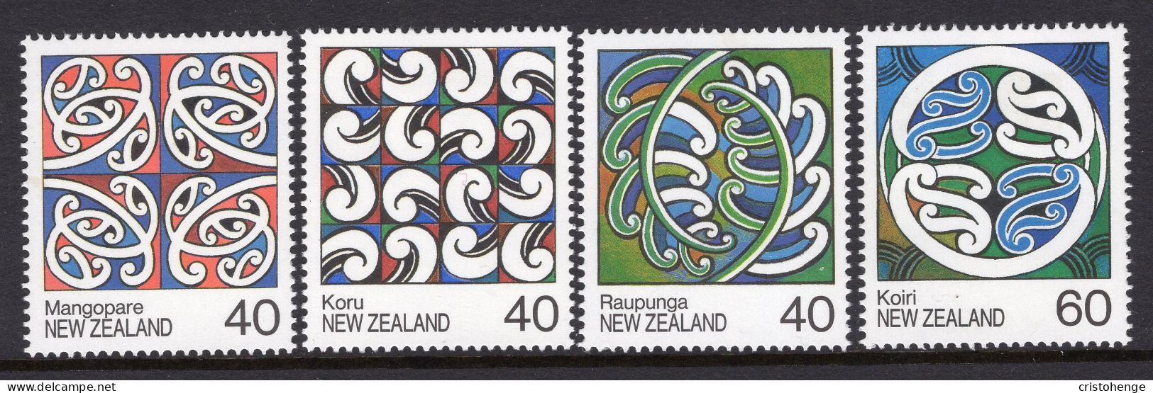 New Zealand 1988 Maori Rafter Paintings Set HM (SG 1451-1454) - Ungebraucht