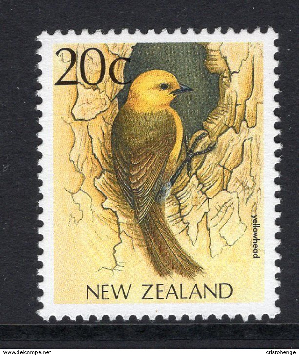 New Zealand 1988-95 Native Birds - 20c Yellowhead MNH (SG 1461) - Neufs