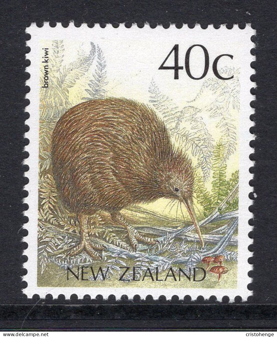 New Zealand 1988-95 Native Birds - 40c Brown Kiwi MNH (SG 1463) - Ongebruikt